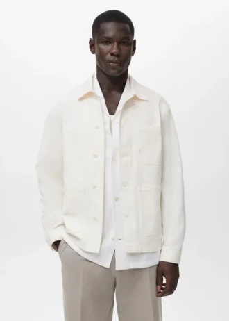 Veste en denim 100 % coton