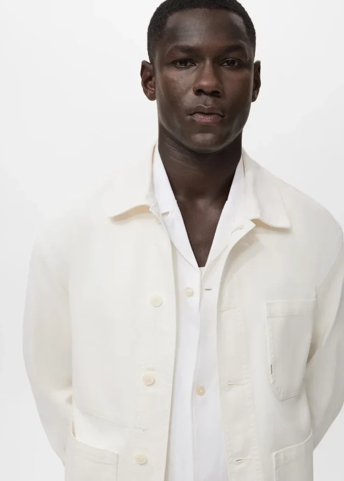 Veste en denim 100 % coton