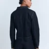 Veste en denim ajustée avec poches