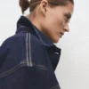 Veste en denim ajustée avec poches