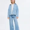 Veste en denim avec doublure en fourrure