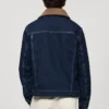 Veste en denim avec doublure en peau de mouton