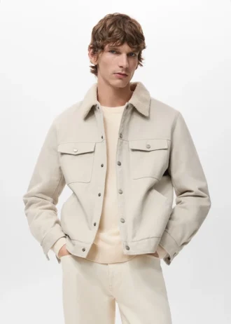Veste en denim avec doublure en polaire