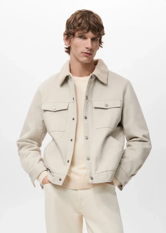 Veste en denim avec doublure en polaire