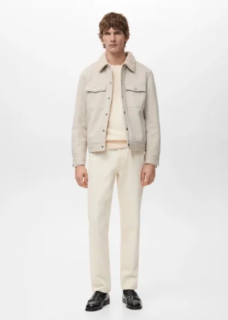 Veste en denim avec doublure en polaire