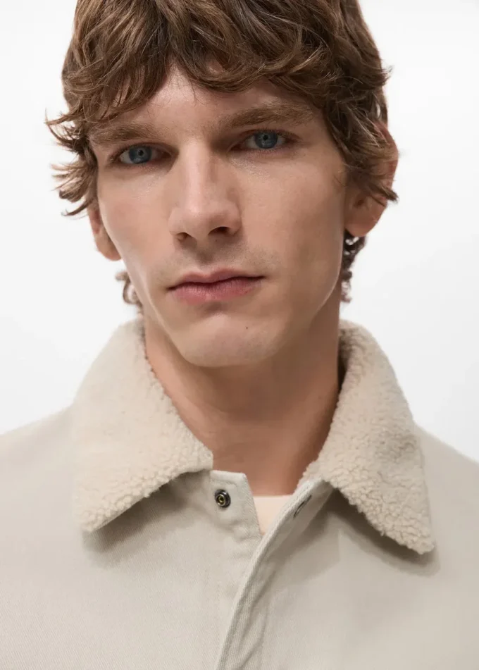 Veste en denim avec doublure en polaire