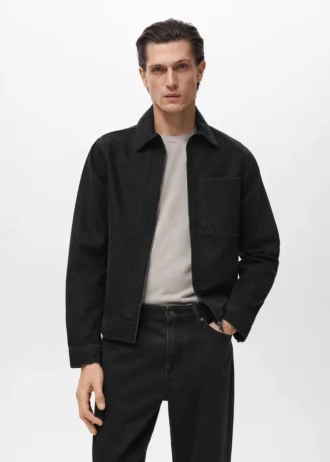 Veste en denim avec poches