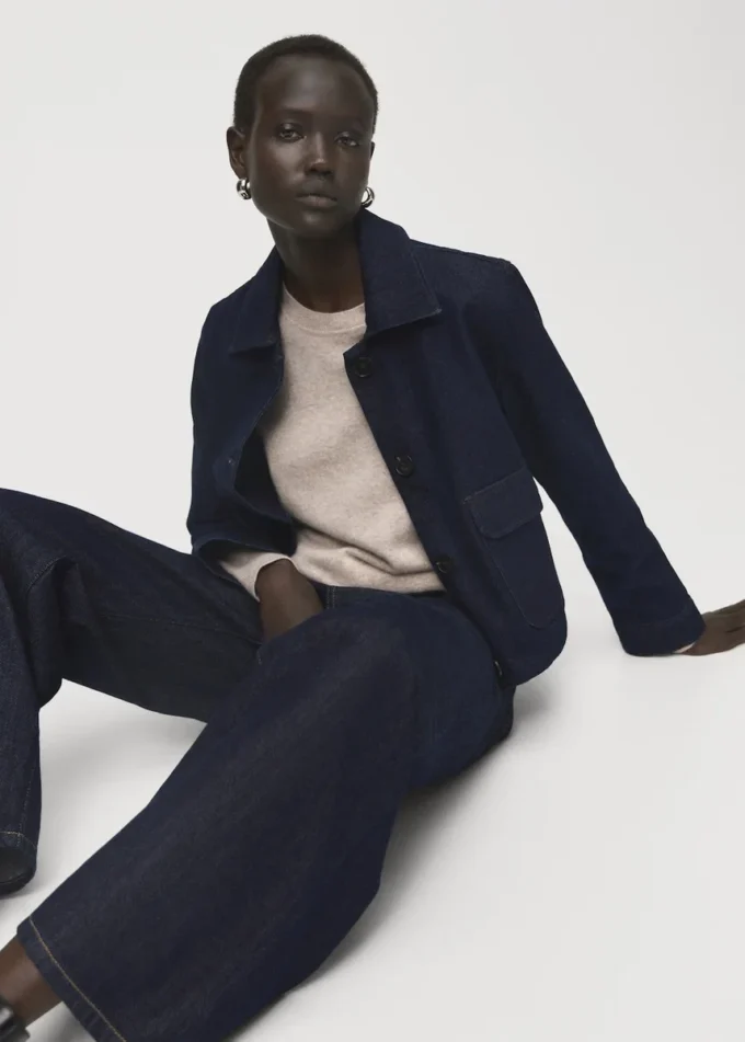 Veste en denim avec poches