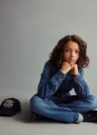 Veste en denim de coton