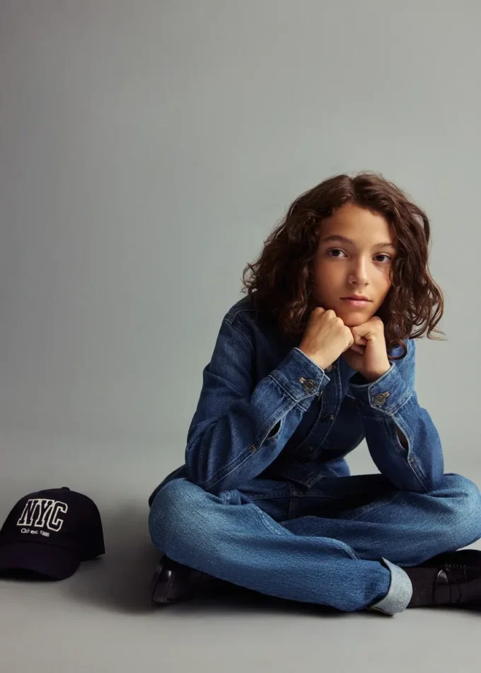 Veste en denim de coton
