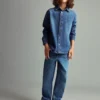 Veste en denim de coton