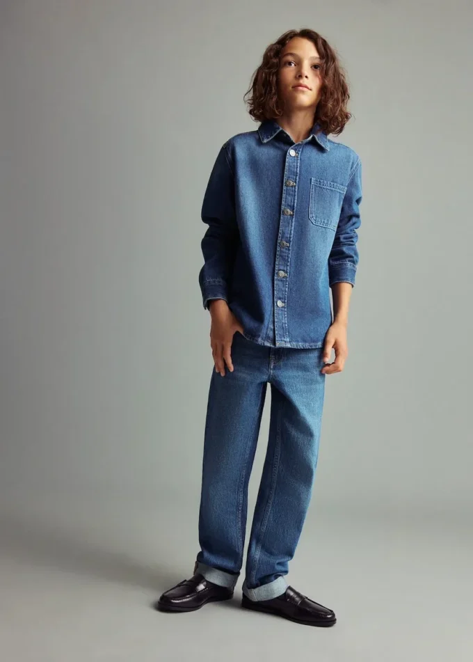 Veste en denim de coton