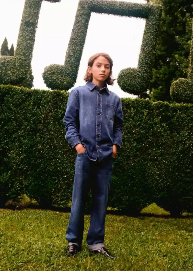 Veste en denim de coton