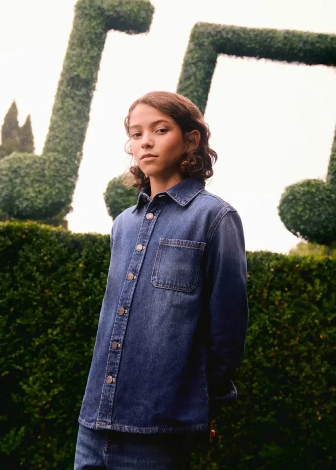 Veste en denim de coton