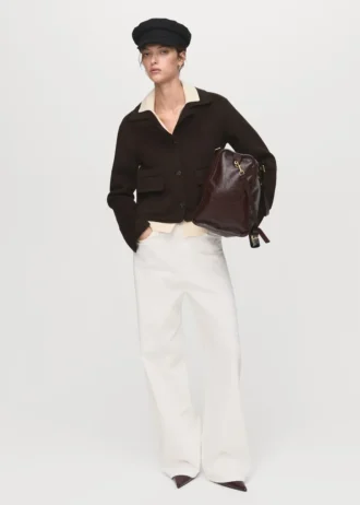 Veste en laine avec boutons