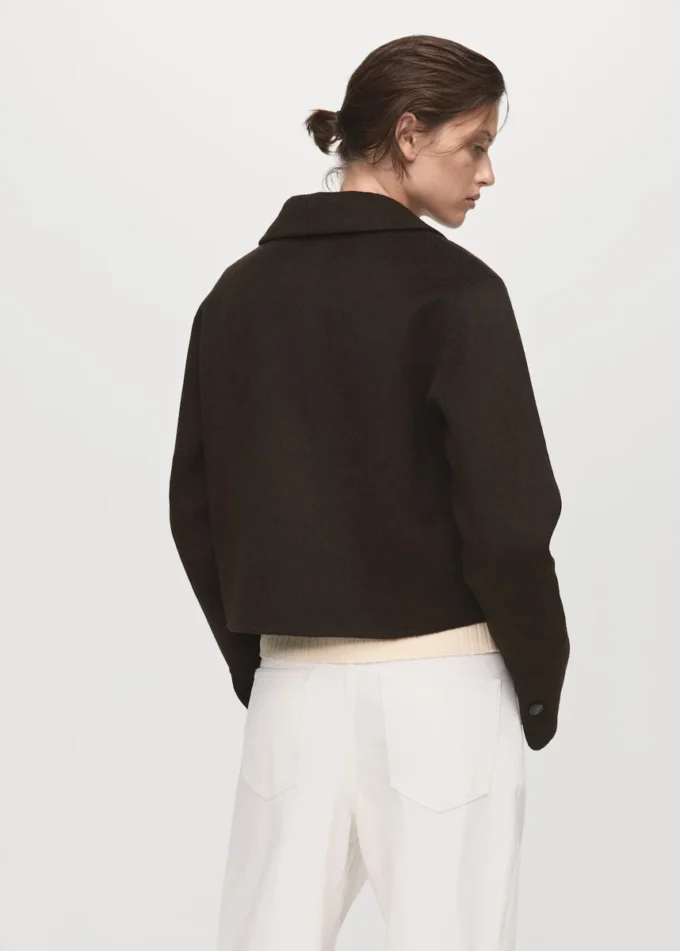 Veste en laine avec boutons