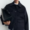 Veste en laine avec poches