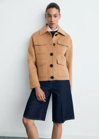 Veste en laine avec poches