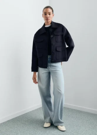 Veste en laine avec poches