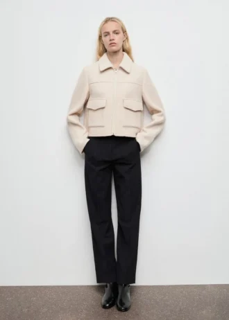 Veste en laine avec poches