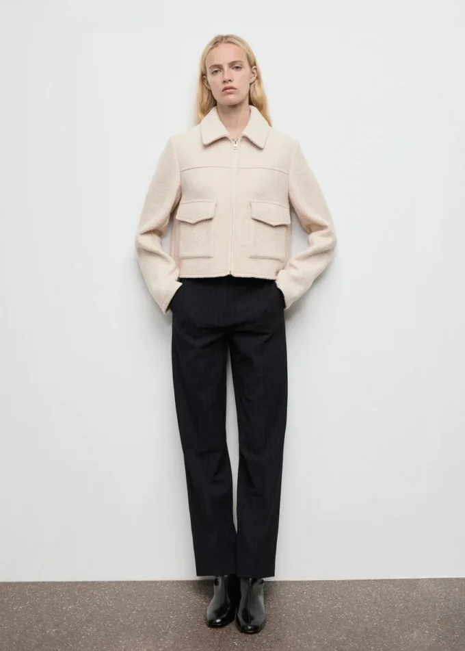 Veste en laine avec poches