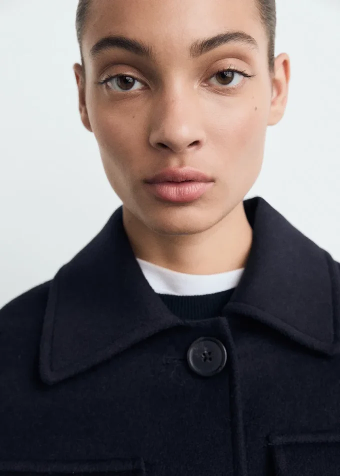 Veste en laine avec poches