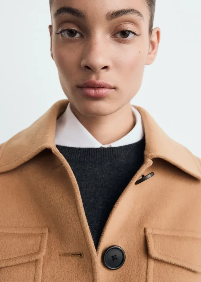Veste en laine avec poches