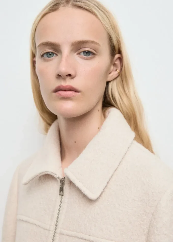 Veste en laine avec poches