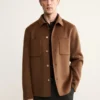 Veste en laine faite main avec fermeture éclair