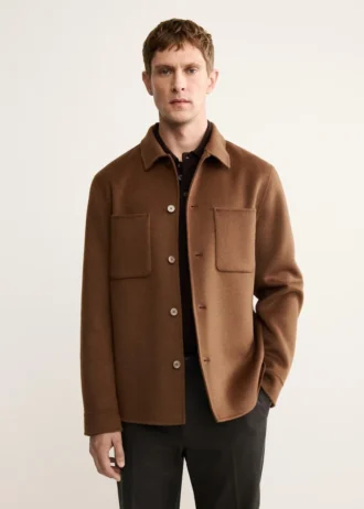 Veste en laine faite main avec fermeture éclair