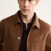 Veste en laine faite main avec fermeture éclair