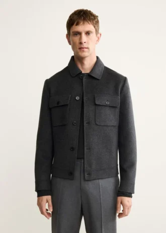 Veste en laine faite main avec poches