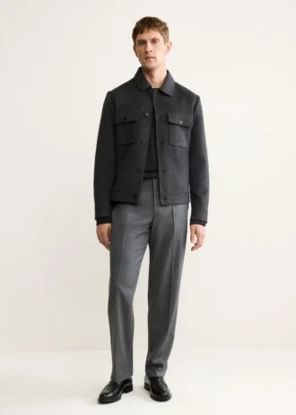 Veste en laine faite main avec poches