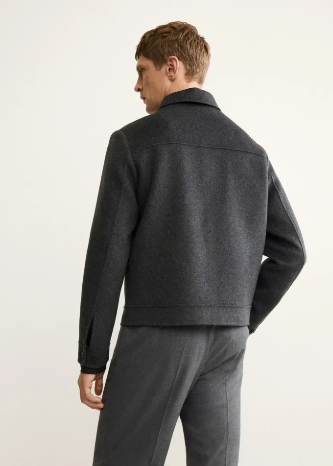 Veste en laine faite main avec poches