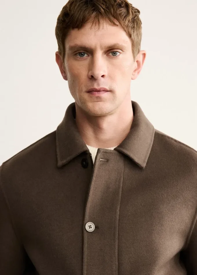 Veste en laine faite main avec poches