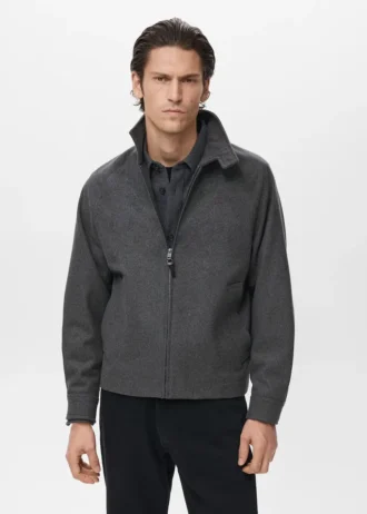Veste en laine mélangée
