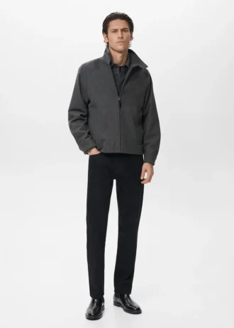 Veste en laine mélangée