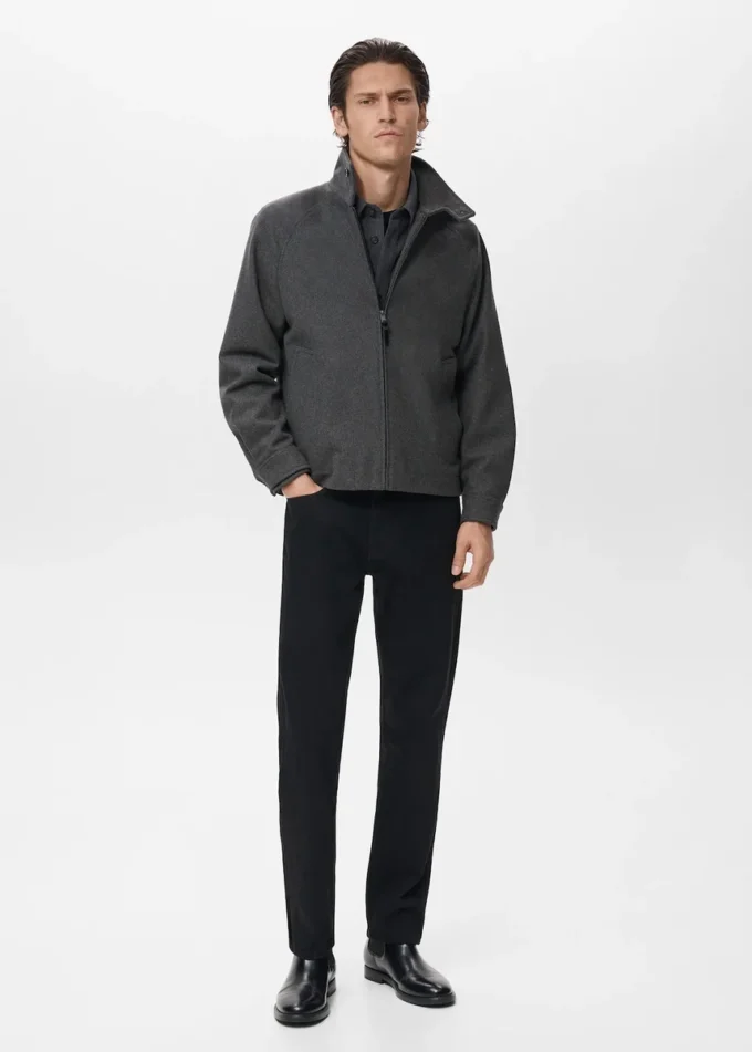 Veste en laine mélangée