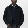 Veste en laine mélangée avec poche