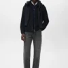 Veste en laine mélangée avec poche