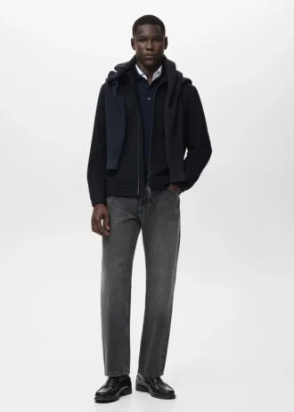 Veste en laine mélangée avec poche