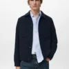 Veste en laine mélangée avec poches