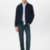 Veste en laine mélangée avec poches