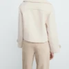 Veste en laine mélangée à maxi revers