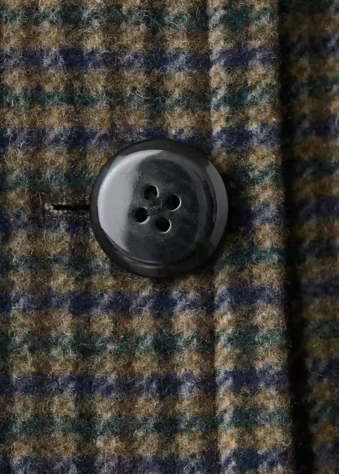 Veste en laine à motif pied-de-poule