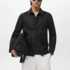 Veste en lin mélangé avec poches