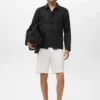 Veste en lin mélangé avec poches