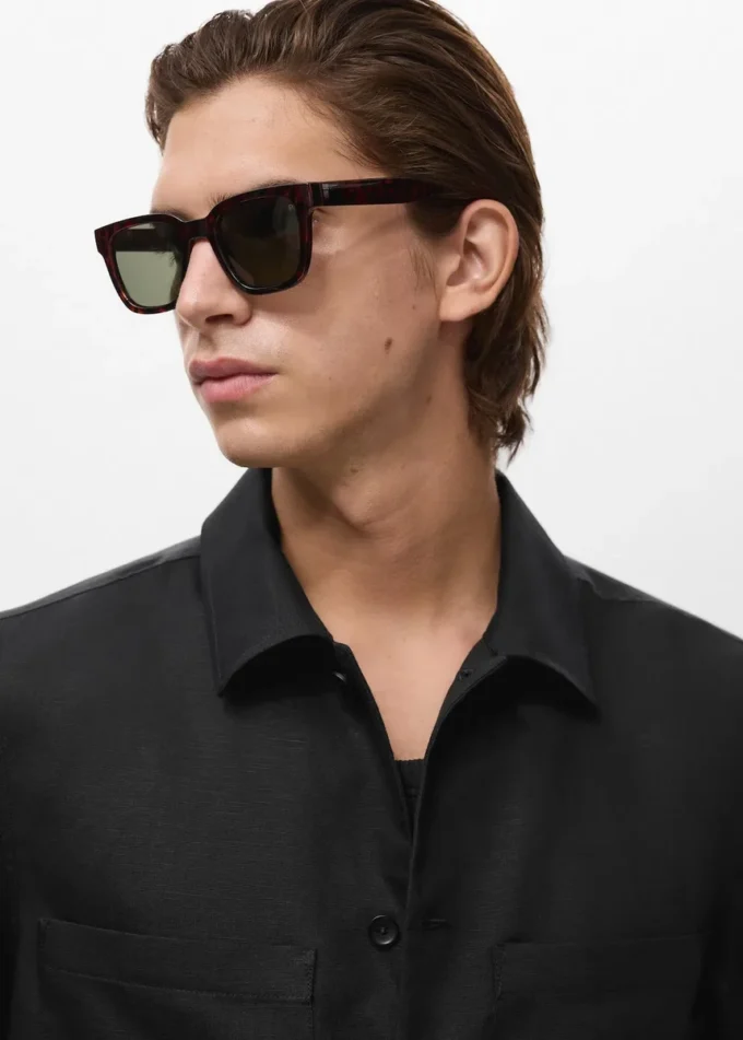 Veste en lin mélangé avec poches