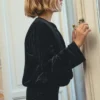 Veste en lurex avec boutons