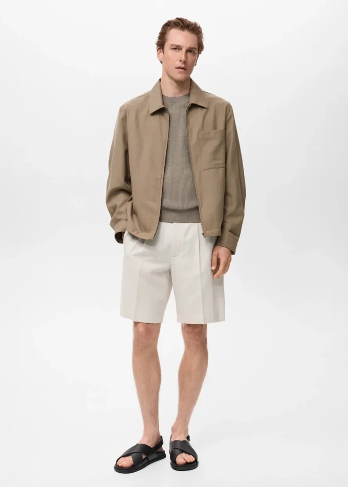 Veste en lyocell avec poches